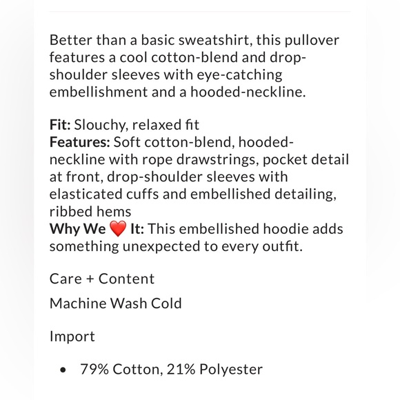 Free People Encrusted Sweatshirt/Hoodie - Picture 9 of 9